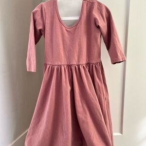 Alice & Ames Girls Pink Long Sleeve Twirly Dress